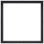 Fioriera Nera 100x100x30 cm in Acciaio