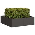 Fioriera Nera 100x100x30 cm in Acciaio