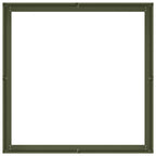 Fioriera Verde Oliva 100x100x30 cm in Acciaio