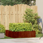 Fioriera Arrugginita 100x100x30 cm in Acciaio Corten