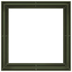 Fioriera Verde Oliva 100x100x80 cm in Acciaio