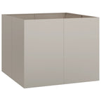 Fioriera Arrugginita 100x100x80 cm in Acciaio Corten