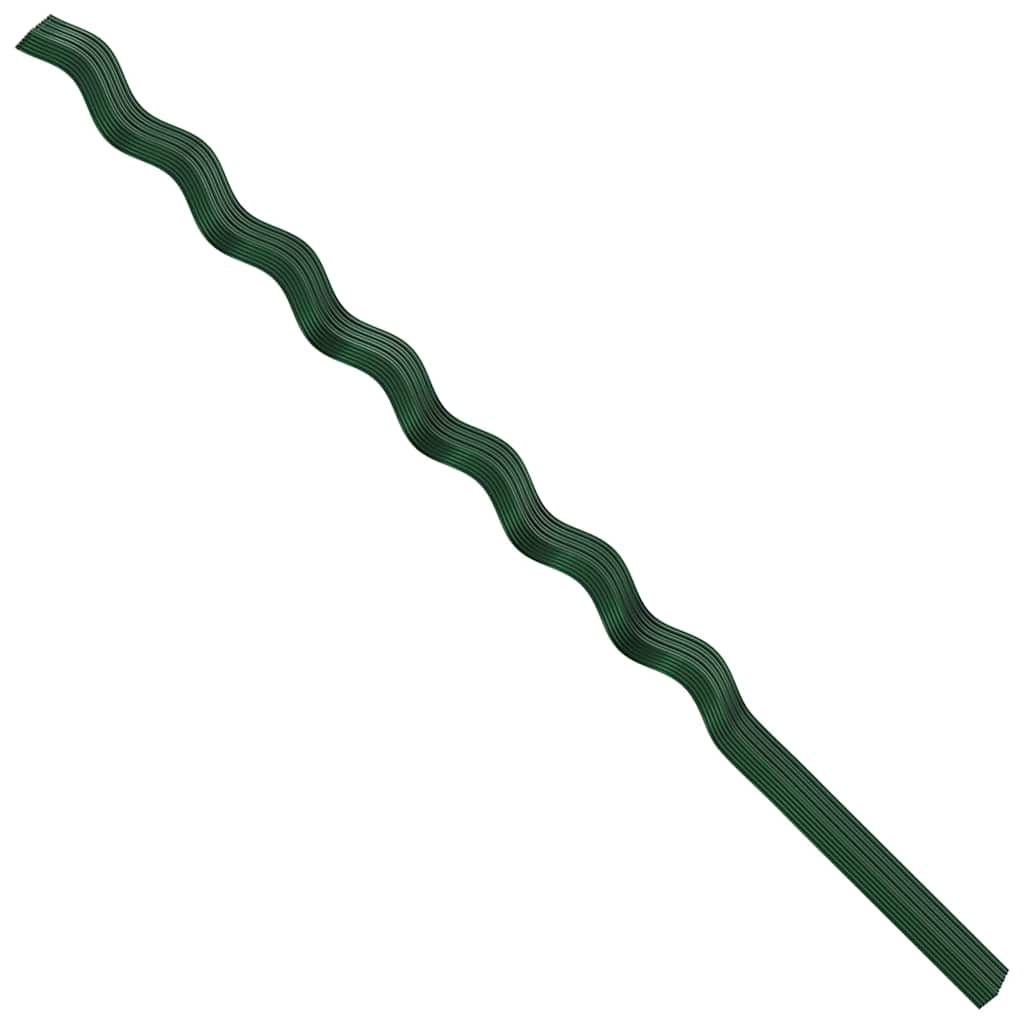 Supporto per piante 50 pcs Verde 170 x 0,6 x 0,6 cm Acciaio