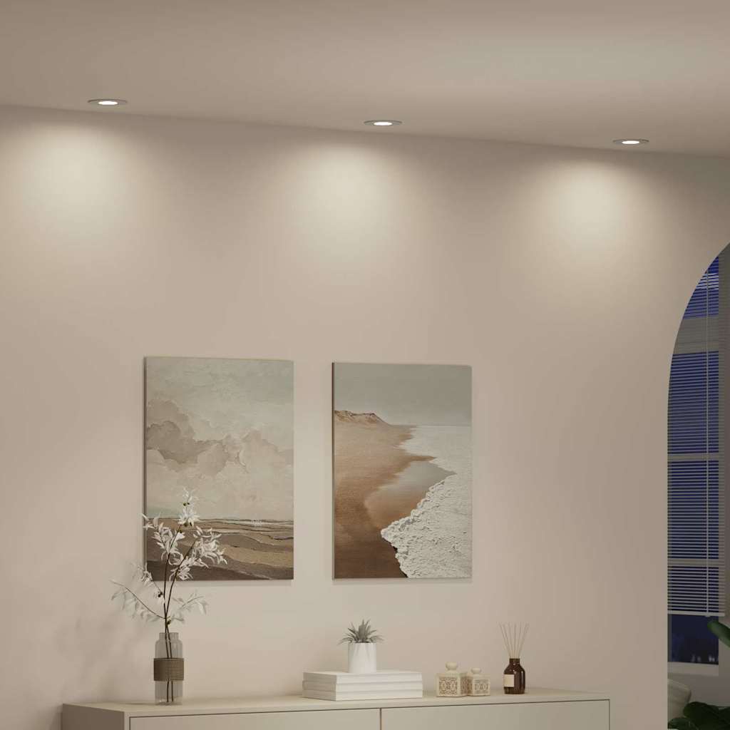 Spotlight 6 pcs Bianco 9 x 9 x 2 cm Alluminio