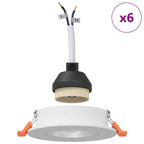 Spotlight 6 pcs Bianco 9 x 9 x 2 cm Alluminio