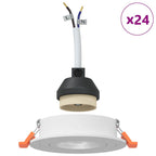 Spotlight 24 pcs Bianco 9 x 9 x 2 cm Alluminio