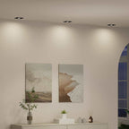 Spotlight 24 pcs Nero 9 x 9 x 2 cm Alluminio