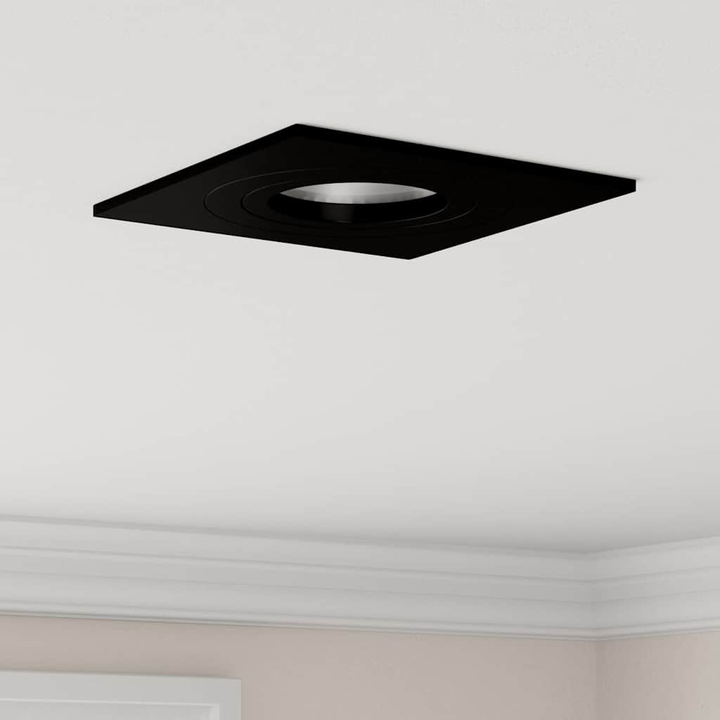 Spotlight 24 pcs Nero 9 x 9 x 2 cm Alluminio