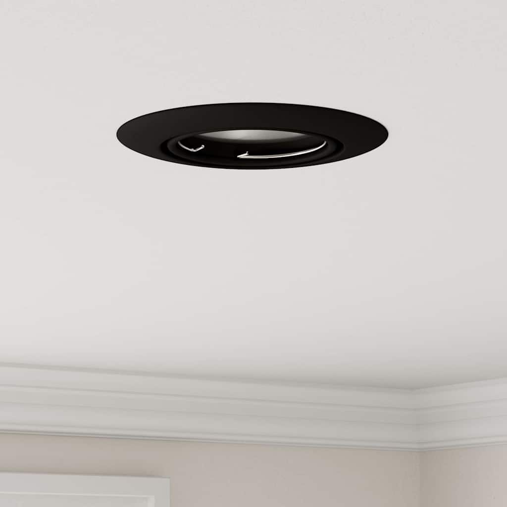Spotlight 24 pcs Nero 9 x 9 x 2.5 cm Metallo