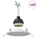 Spotlight 24 pcs Bianco 9 x 9 x 2.5 cm Metallo