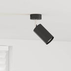 Faretto da soffitto con i riflettori Nero 6 x 6 x 16 cm Metallo