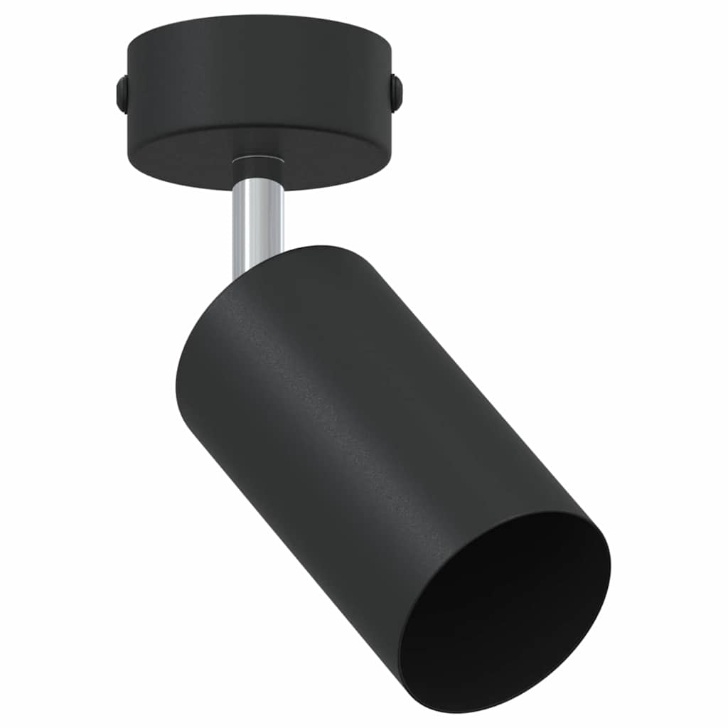 Faretto da soffitto con i riflettori Nero 6 x 6 x 16 cm Metallo