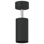 Faretto da soffitto con i riflettori Nero 6 x 6 x 16 cm Metallo