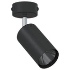 Faretto da soffitto con i riflettori Nero 6 x 6 x 16 cm Metallo