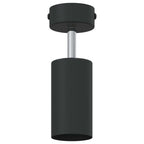 Faretto da soffitto con i riflettori Nero 6 x 6 x 16 cm Metallo