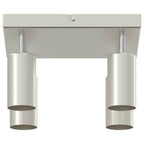 Faretto da soffitto Nichel 26 x 26 x 16 cm Metallo