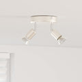 Faretto da soffitto con i riflettori Nichel 12 x 8 cm Acciaio