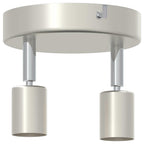 Faretto da soffitto con i riflettori Nichel 12 x 8 cm Acciaio