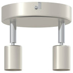 Faretto da soffitto con i riflettori Nichel 12 x 8 cm Acciaio