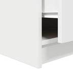 Tavolino da Salotto con Cassetti Bianco 100x100x40 cm