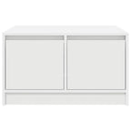 Tavolino da Salotto con Cassetti Bianco 70,5x70x40 cm