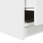 Tavolino da Salotto con Cassetti Bianco 70,5x70x40 cm