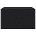 Tavolino da Salotto con Cassetti Rovere Nero 70,5x70x40 cm