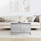 Tavolino da Salotto con Cassetti Grigio Sonoma 70,5x70x40 cm