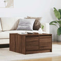 Tavolino da Salotto con Cassetti Rovere Marrone 70,5x70x40 cm
