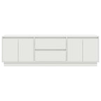 Mobile Porta TV con Luci LED Bianco 160,5x41x50 cm
