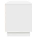 Mobile Porta TV con Luci LED Bianco 160,5x41x50 cm