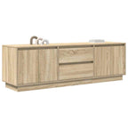 Mobile Porta TV con Luci LED Rovere Sonoma 160,5x41x50 cm
