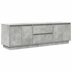 Mobile Porta TV con Luci LED Grigio Cemento 160,5x41x50 cm