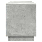 Mobile Porta TV con Luci LED Grigio Cemento 160,5x41x50 cm