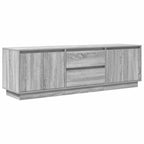 Mobile Porta TV con Luci LED Grigio Sonoma 160,5x41x50 cm
