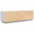 Mobile Porta TV con Luci LED Grigio Sonoma 160,5x41x50 cm