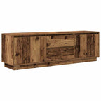 Mobile Porta TV con Luci LED Legno Antico 160,5x41x50 cm