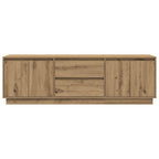 Mobile Porta TV con Luci LED Rovere Artigianale 160,5x41x50 cm