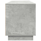 Mobile Porta TV con Luci LED Grigio Cemento 193,5x41x50 cm