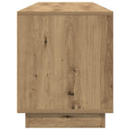 Mobile Porta TV con Luci LED Rovere Artigianale 193,5x41x50 cm