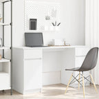 Scrivania con porta Bianco 140 x 49 x 76 cm Legno multistrato