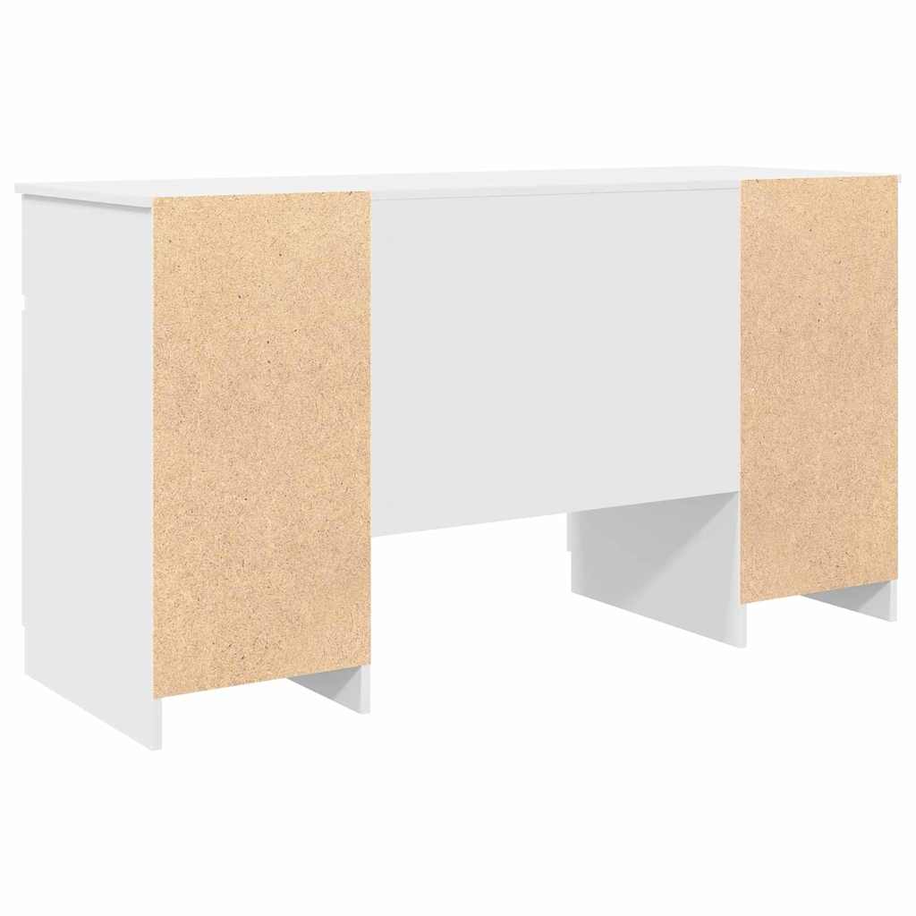 Scrivania con porta Bianco 140 x 49 x 76 cm Legno multistrato