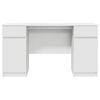 Scrivania con porta Bianco 140 x 49 x 76 cm Legno multistrato
