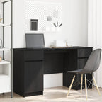 Scrivania Rovere nero 140 x 49 x 76 cm Legno multistrato