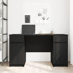 Scrivania Rovere nero 140 x 49 x 76 cm Legno multistrato