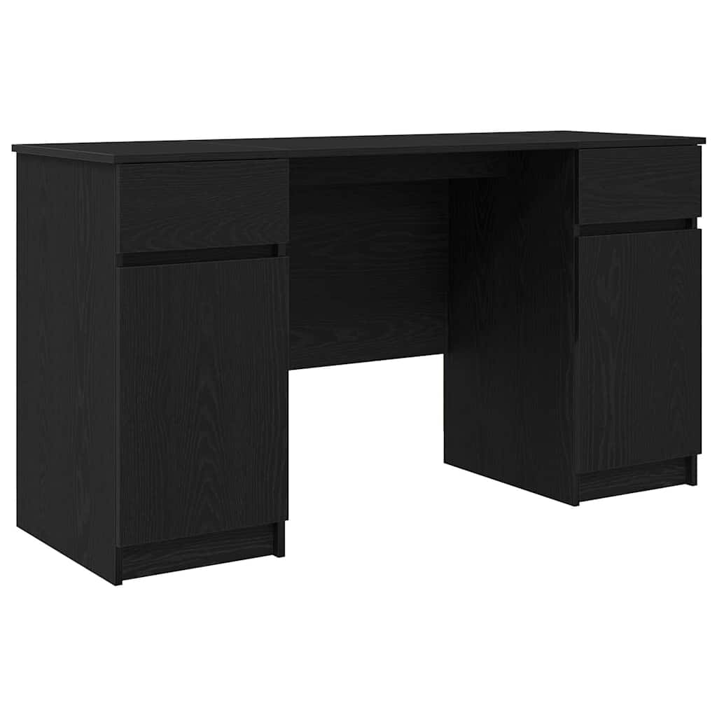 Scrivania Rovere nero 140 x 49 x 76 cm Legno multistrato