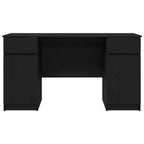 Scrivania Rovere nero 140 x 49 x 76 cm Legno multistrato