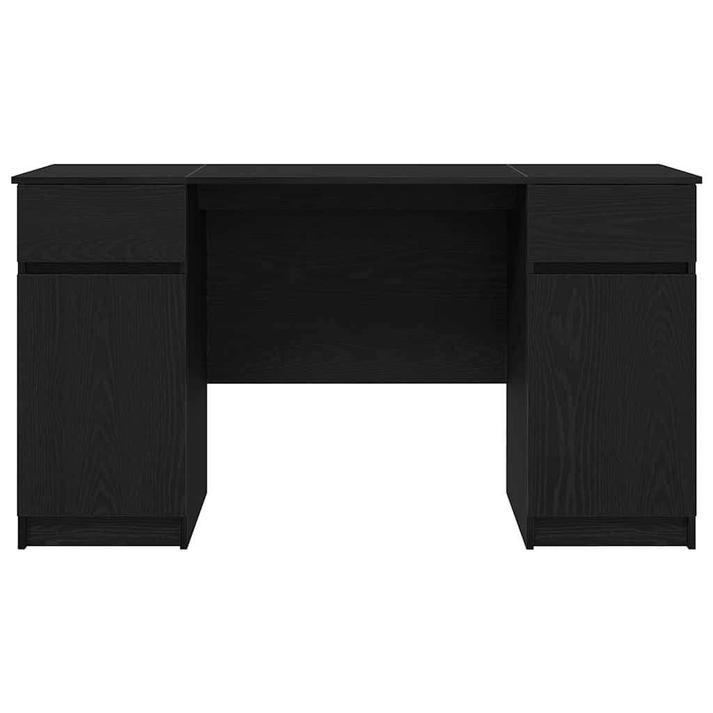Scrivania Rovere nero 140 x 49 x 76 cm Legno multistrato