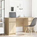 Scrivania rovere sonoma 140 x 49 x 76 cm Legno multistrato
