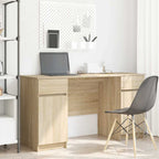 Scrivania rovere sonoma 140 x 49 x 76 cm Legno multistrato
